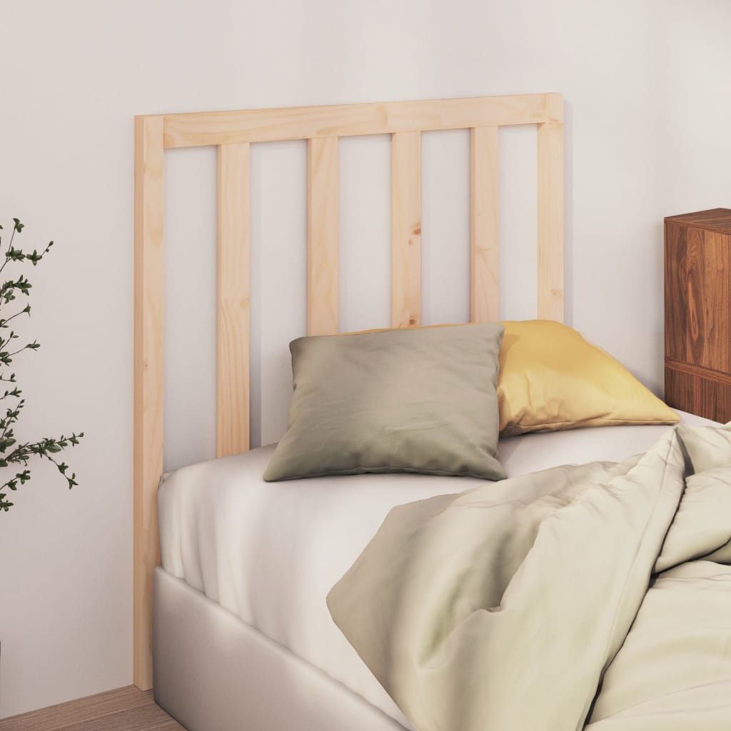 Bed Headboard 81x4x100 cm Solid Wood Pine