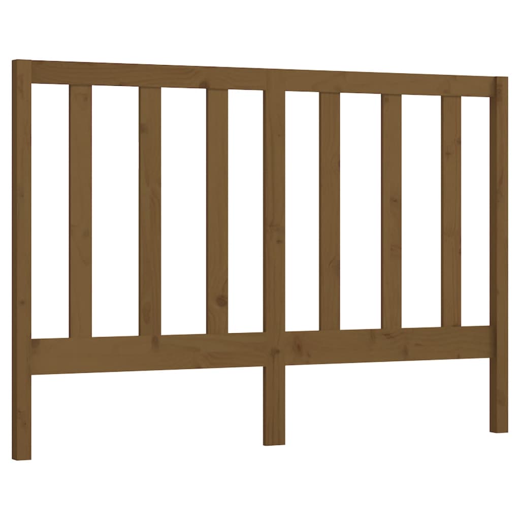 Bed Headboard Honey Brown 166x4x100 cm Solid Wood Pine