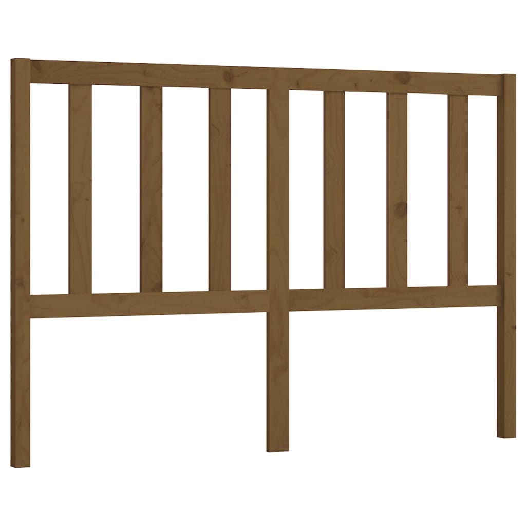 Bed Headboard Honey Brown 141x4x100 cm Solid Wood Pine