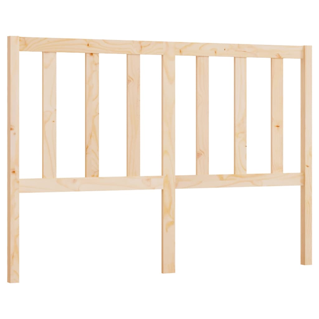 Bed Headboard 146x4x100 cm Solid Wood Pine