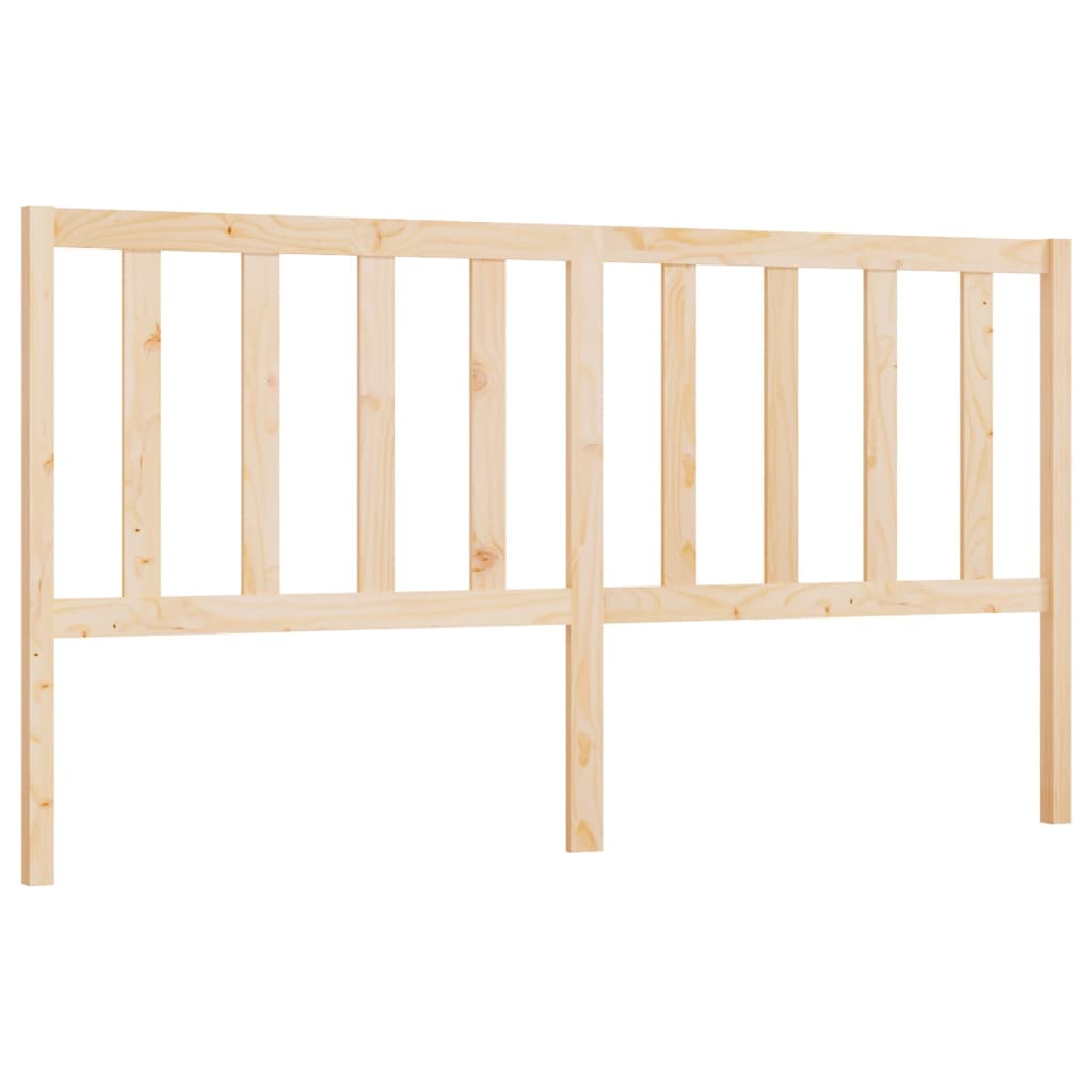 Bed Headboard 206x4x100 cm Solid Wood Pine