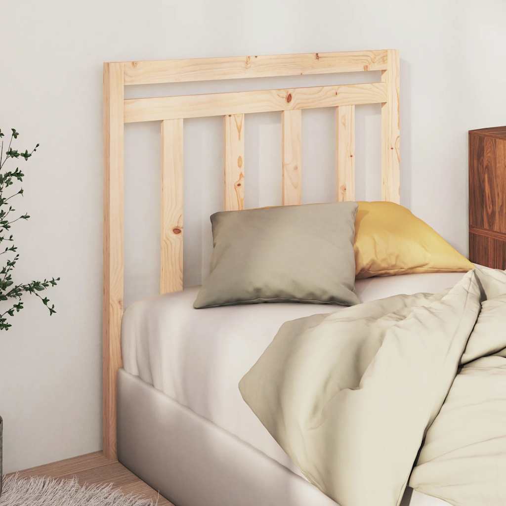 Bed Headboard 106x4x100 cm Solid Wood Pine