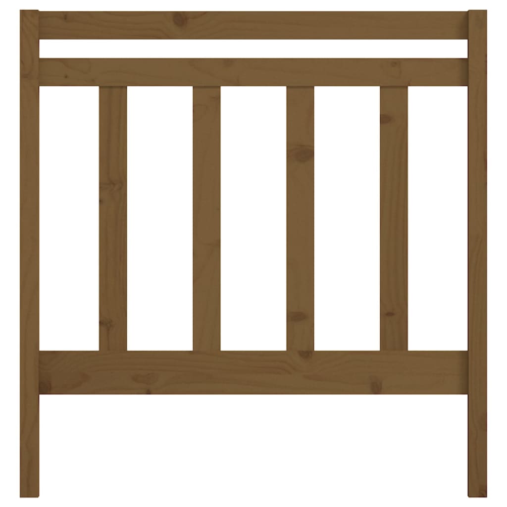 Bed Headboard Honey Brown 106x4x100 cm Solid Wood Pine
