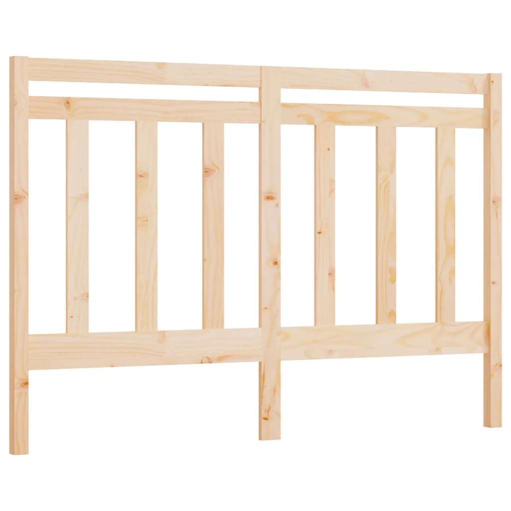 Bed Headboard 126x4x100 cm Solid Wood Pine
