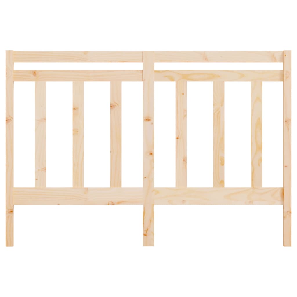 Bed Headboard 126x4x100 cm Solid Wood Pine