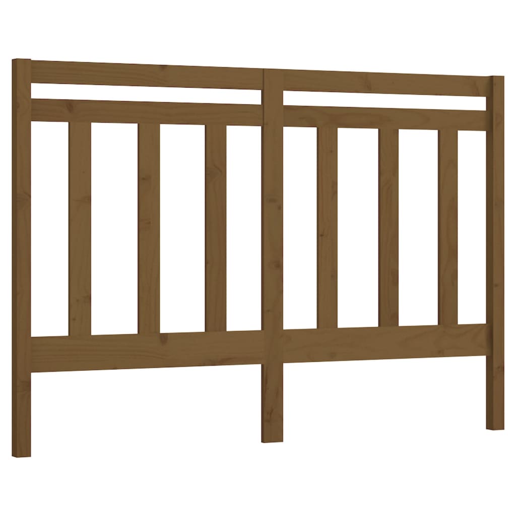 Bed Headboard Honey Brown 166x4x100 cm Solid Wood Pine