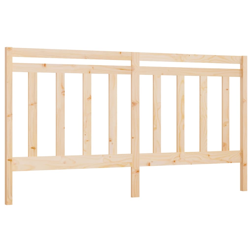 Bed Headboard 206x4x100 cm Solid Wood Pine