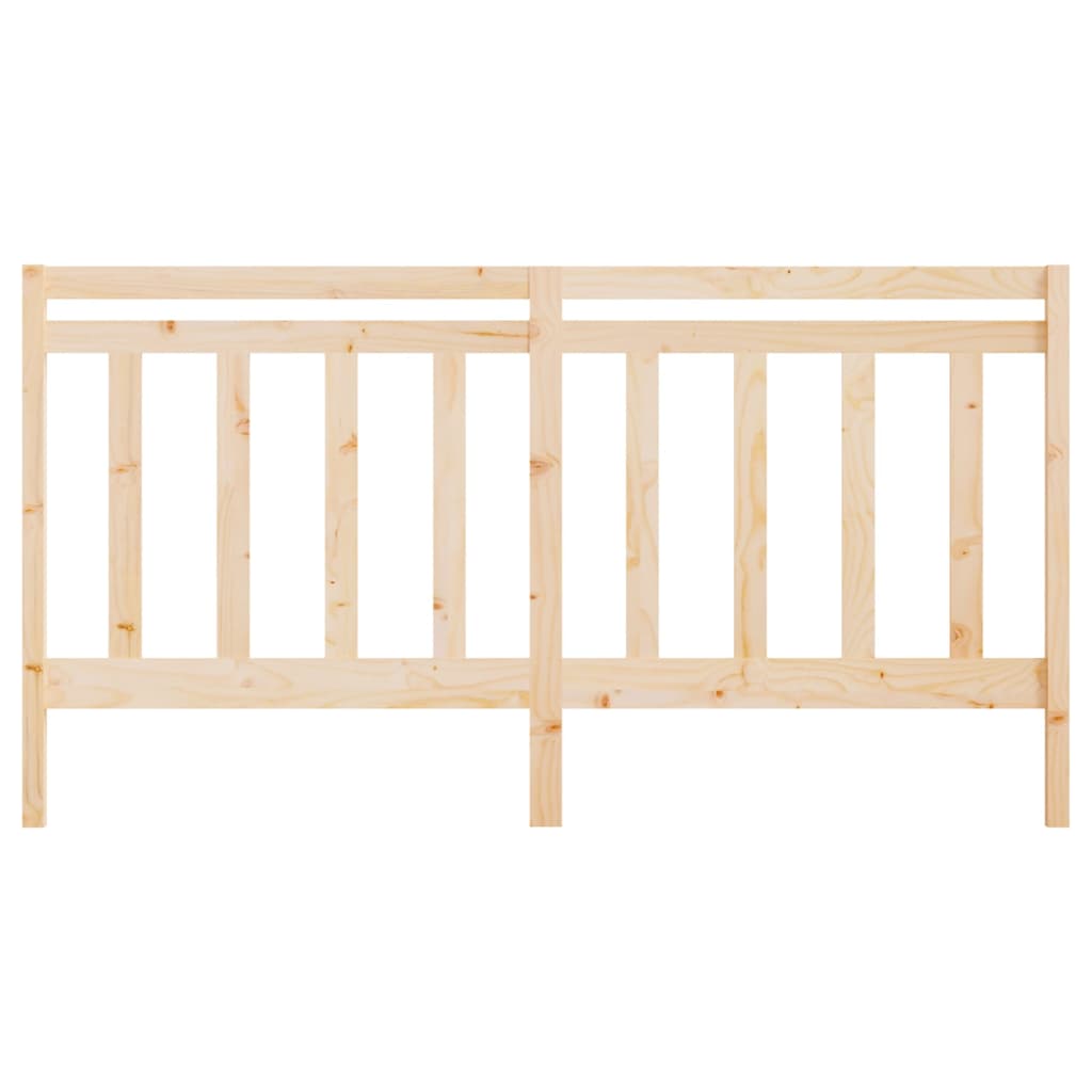 Bed Headboard 206x4x100 cm Solid Wood Pine