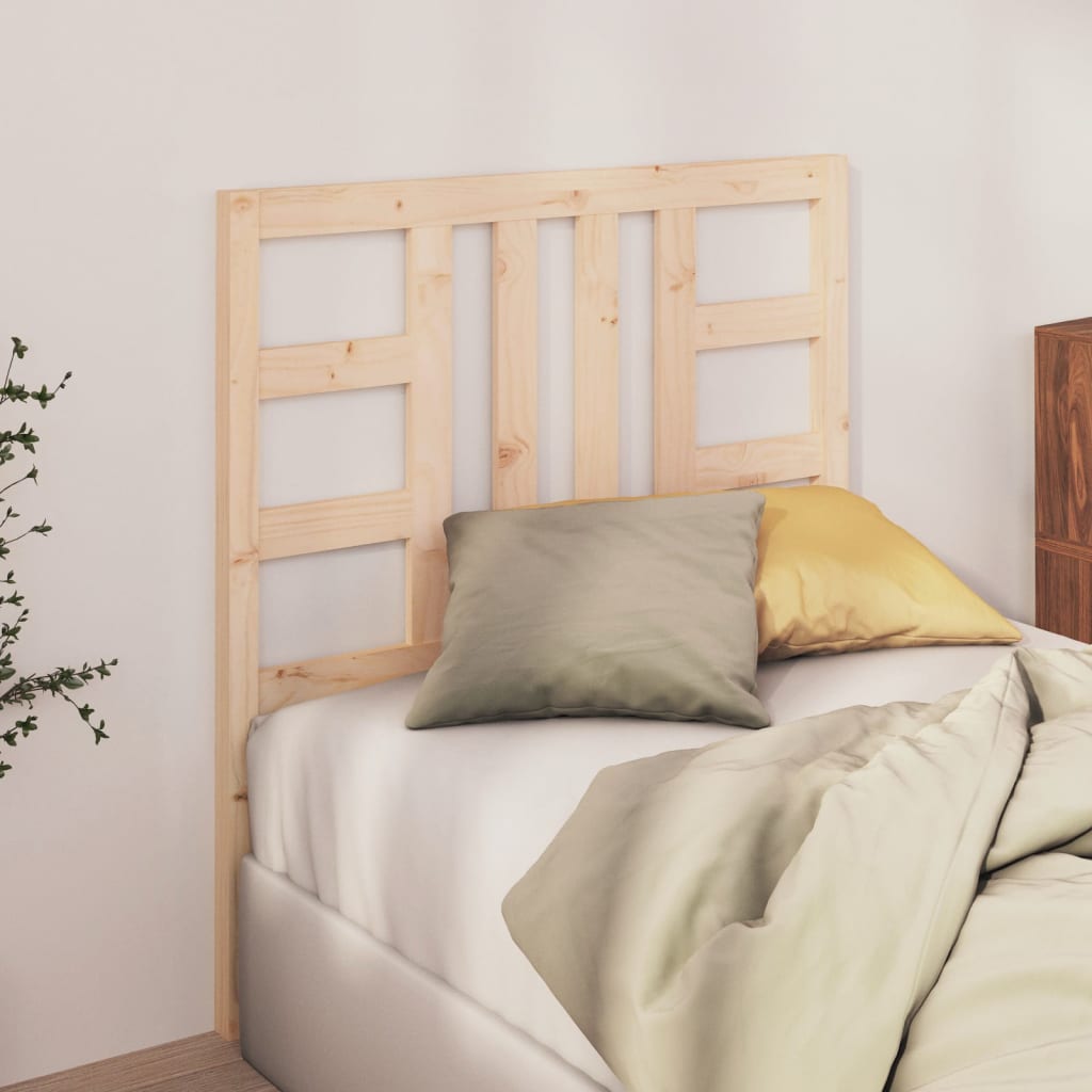 Bed Headboard 81x4x100 cm Solid Wood Pine