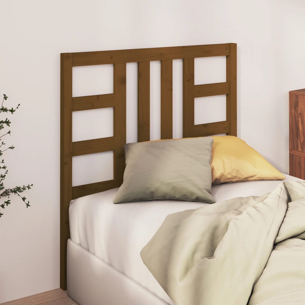 Bed Headboard Honey Brown 96x4x100 cm Solid Wood Pine