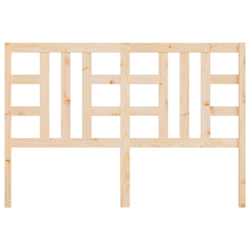 Bed Headboard 126x4x100 cm Solid Wood Pine