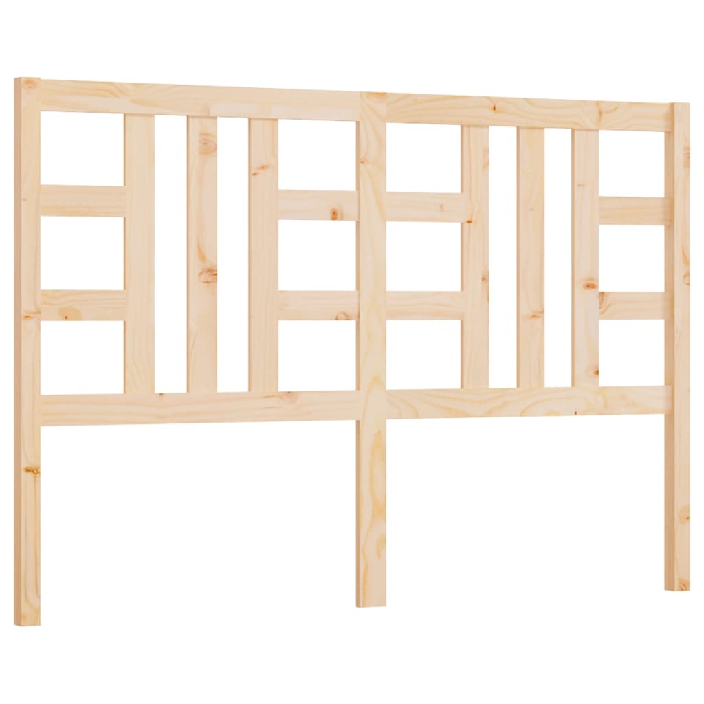 Bed Headboard 146x4x100 cm Solid Wood Pine