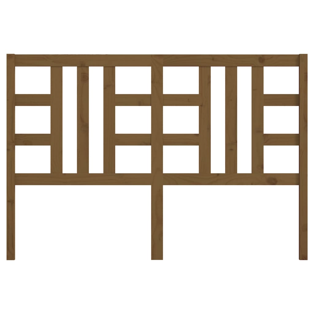 Bed Headboard Honey Brown 146x4x100 cm Solid Wood Pine