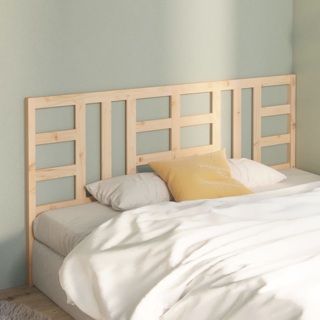 Bed Headboard 206x4x100 cm Solid Wood Pine