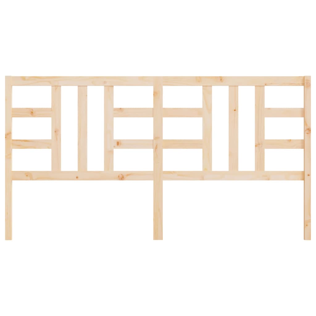Bed Headboard 206x4x100 cm Solid Wood Pine