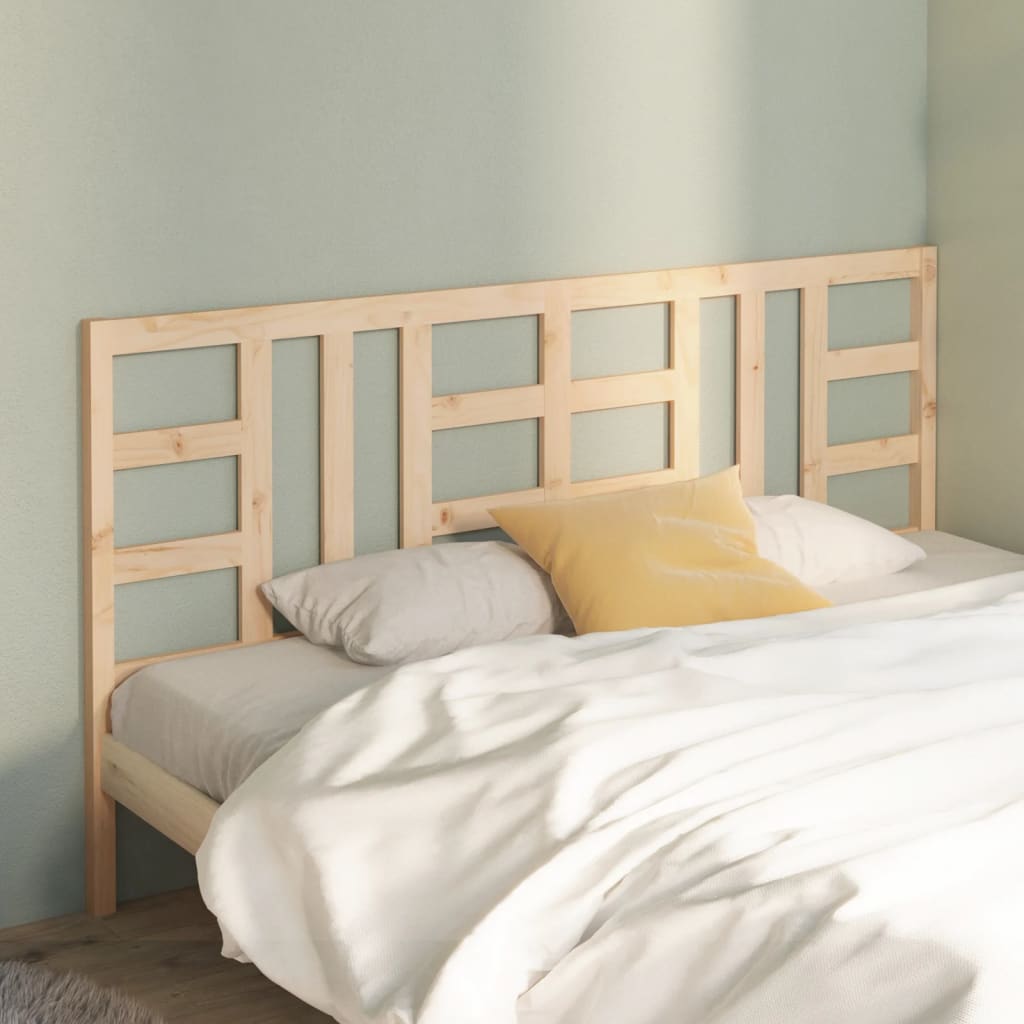 Bed Headboard 206x4x100 cm Solid Wood Pine
