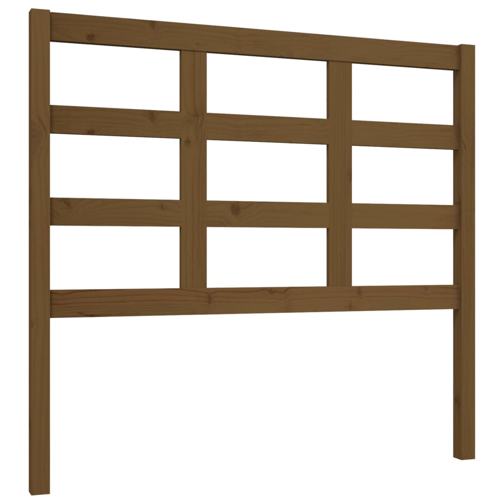 Bed Headboard Honey Brown 105.5x4x100 cm Solid Wood Pine