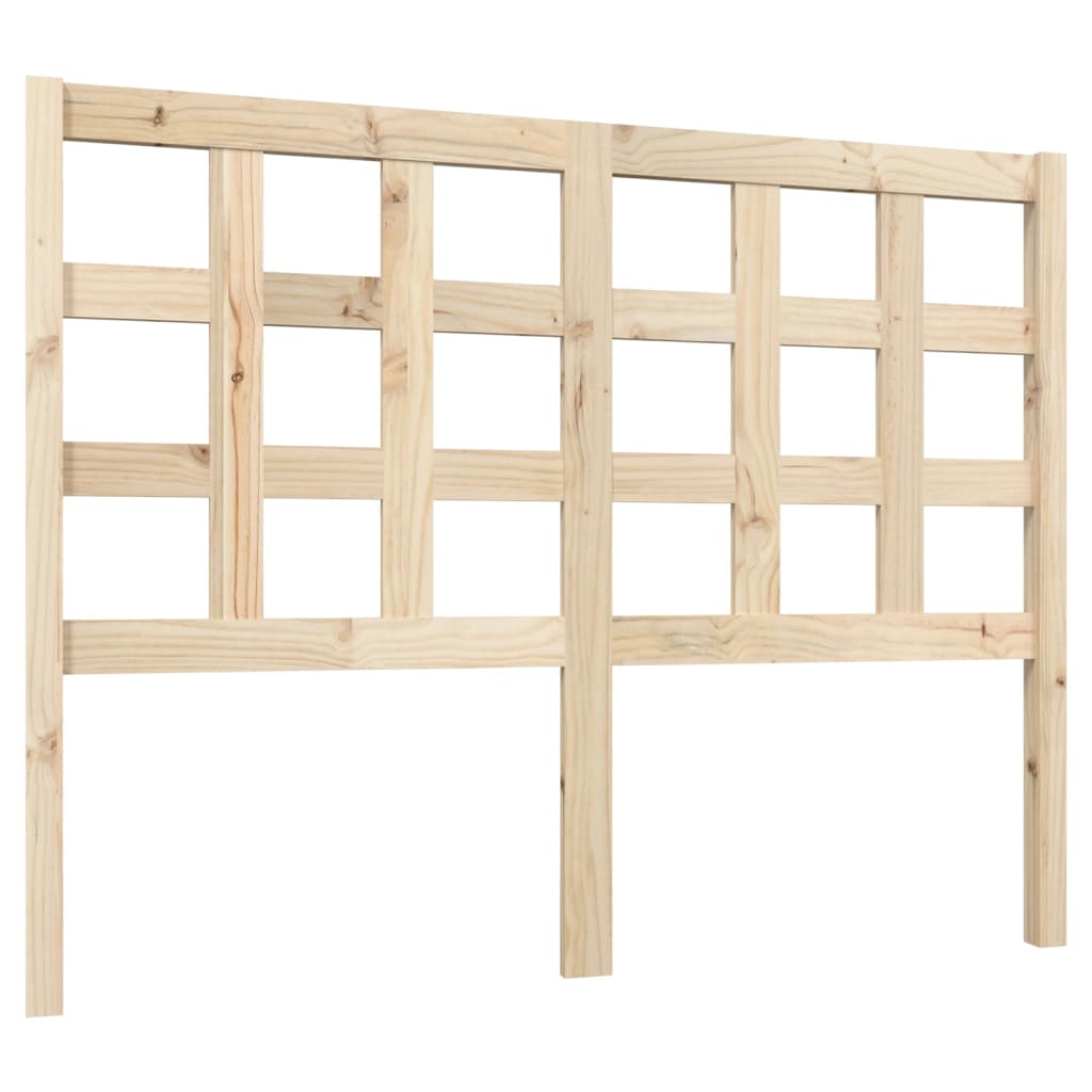 Bed Headboard 125.5x4x100 cm Solid Wood Pine