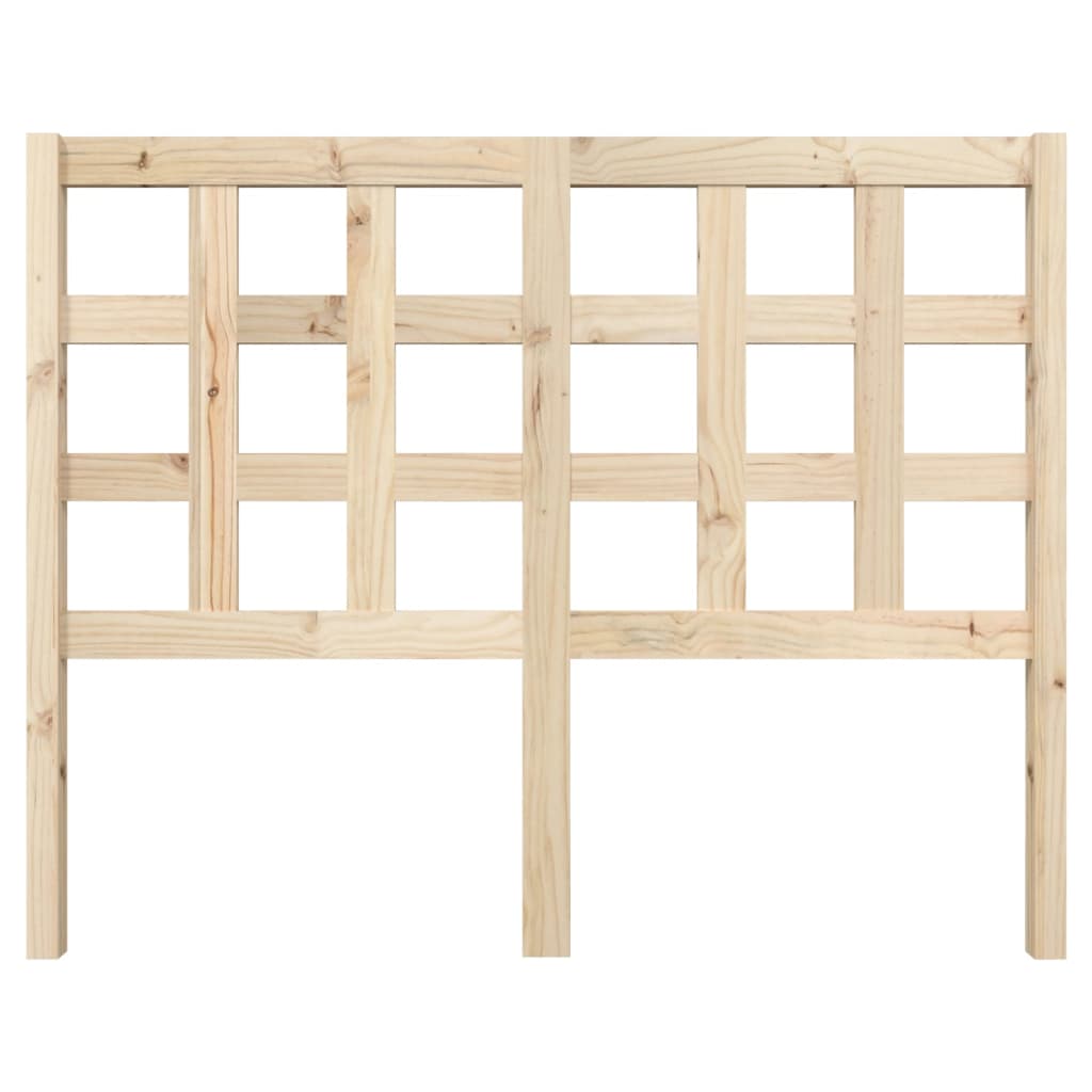 Bed Headboard 125.5x4x100 cm Solid Wood Pine