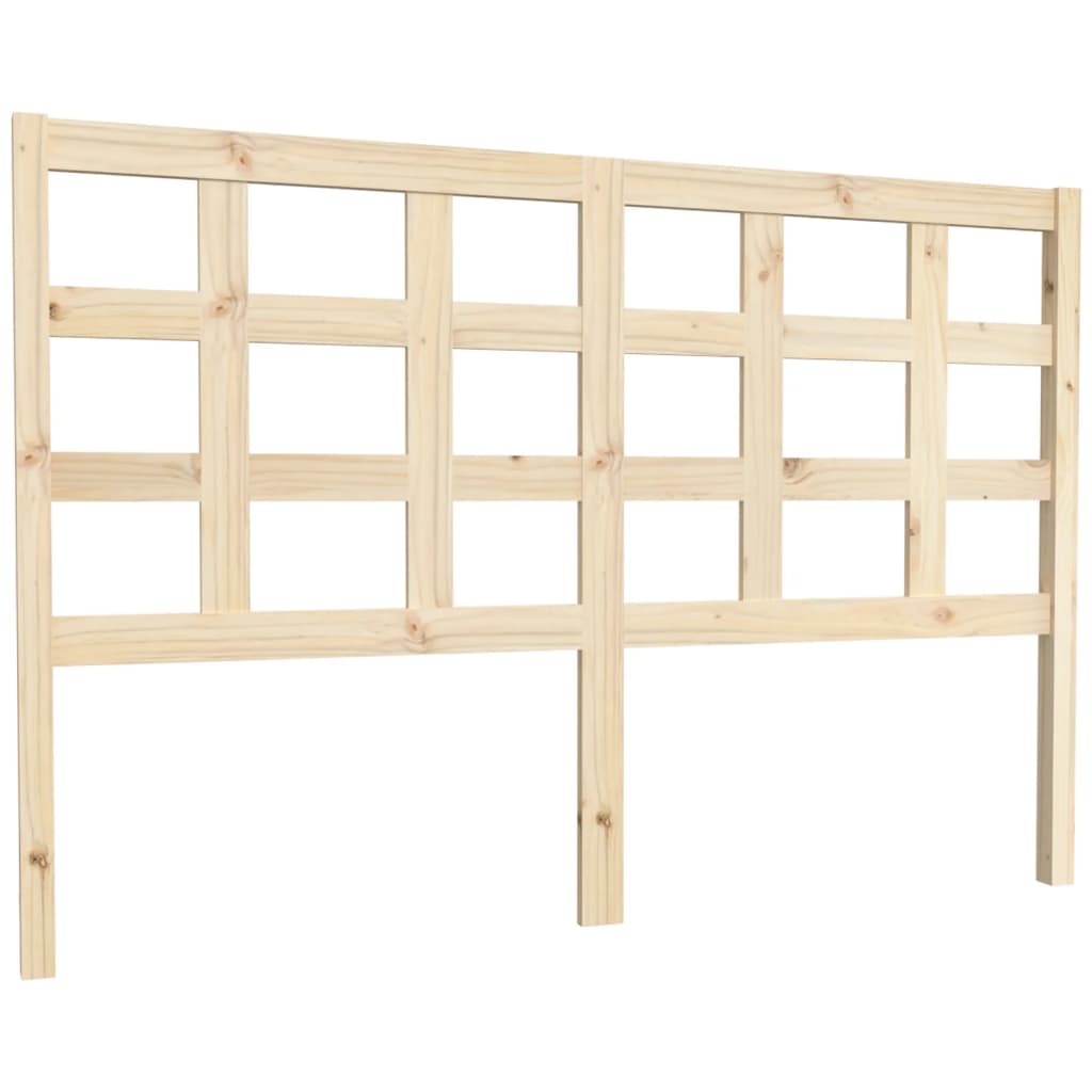 Bed Headboard 145.5x4x100 cm Solid Wood Pine