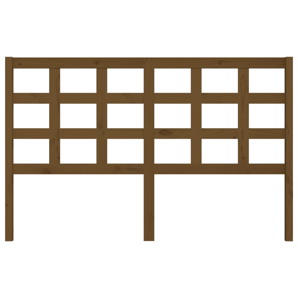 Bed Headboard Honey Brown 156x4x100 cm Solid Wood Pine