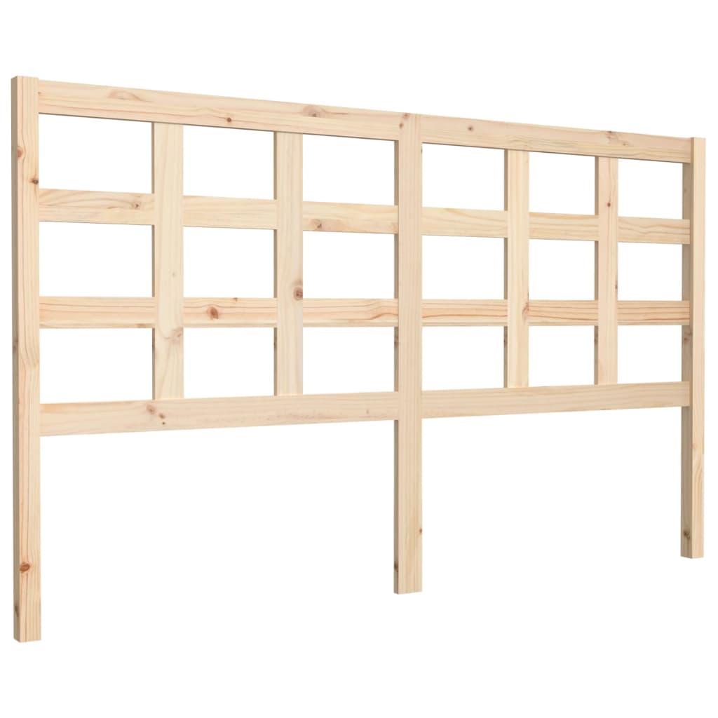 Bed Headboard 165.5x4x100 cm Solid Wood Pine