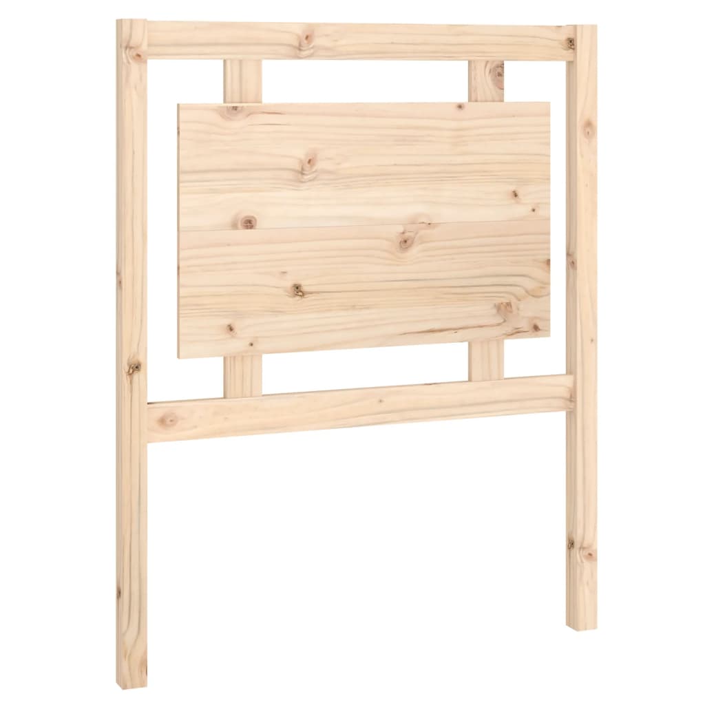 Bed Headboard 80.5x4x100 cm Solid Pine Wood