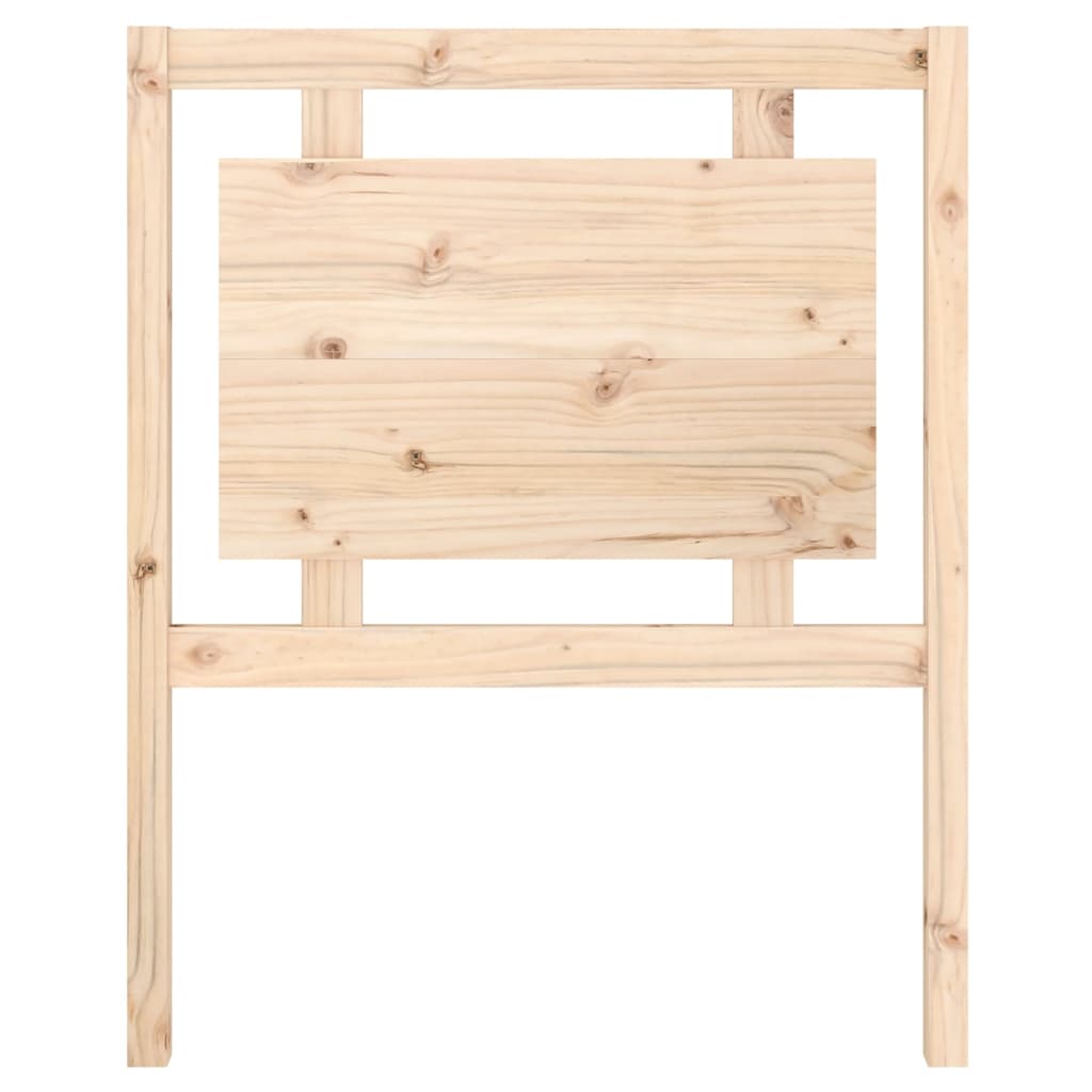 Bed Headboard 80.5x4x100 cm Solid Pine Wood