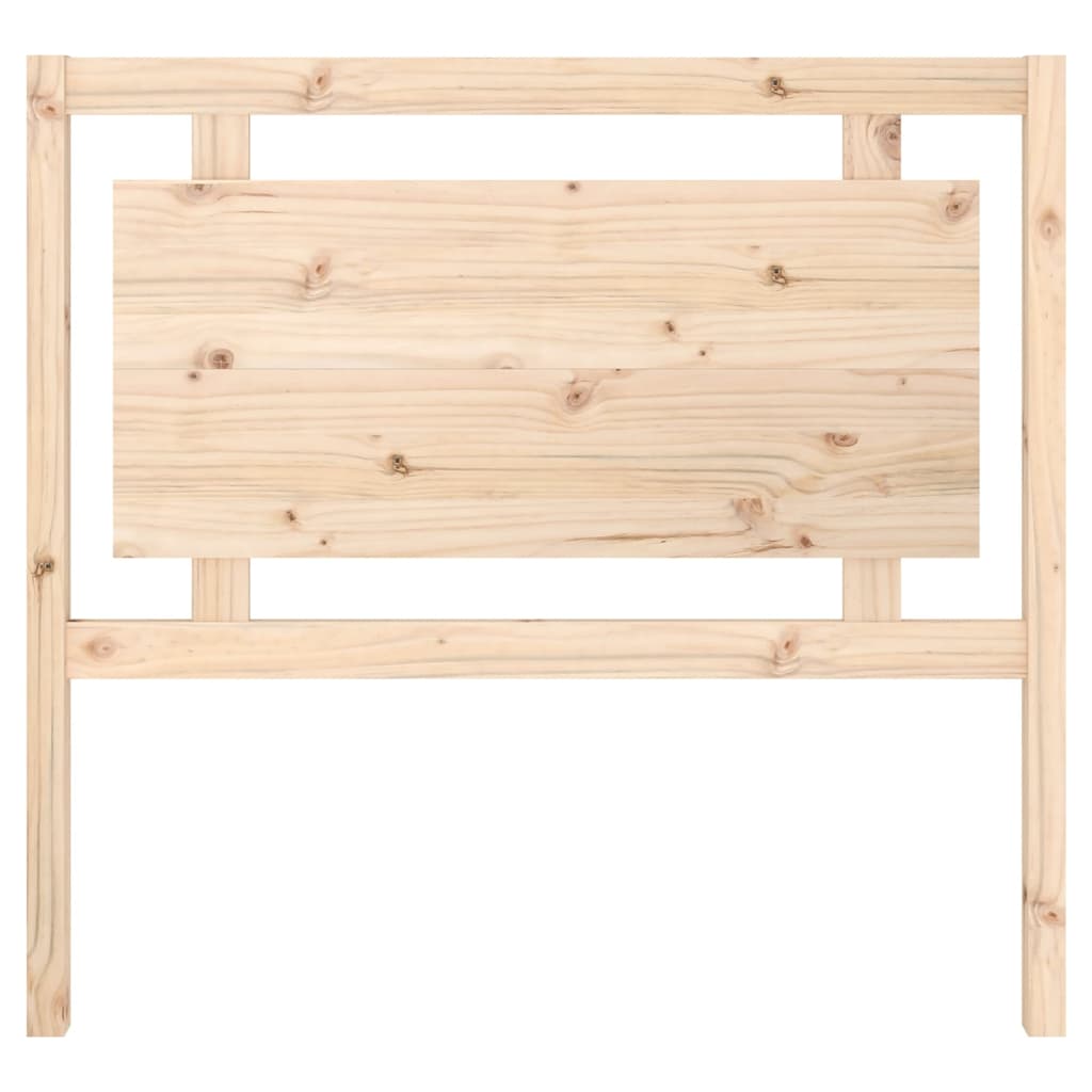 Bed Headboard 105.5x4x100 cm Solid Pine Wood
