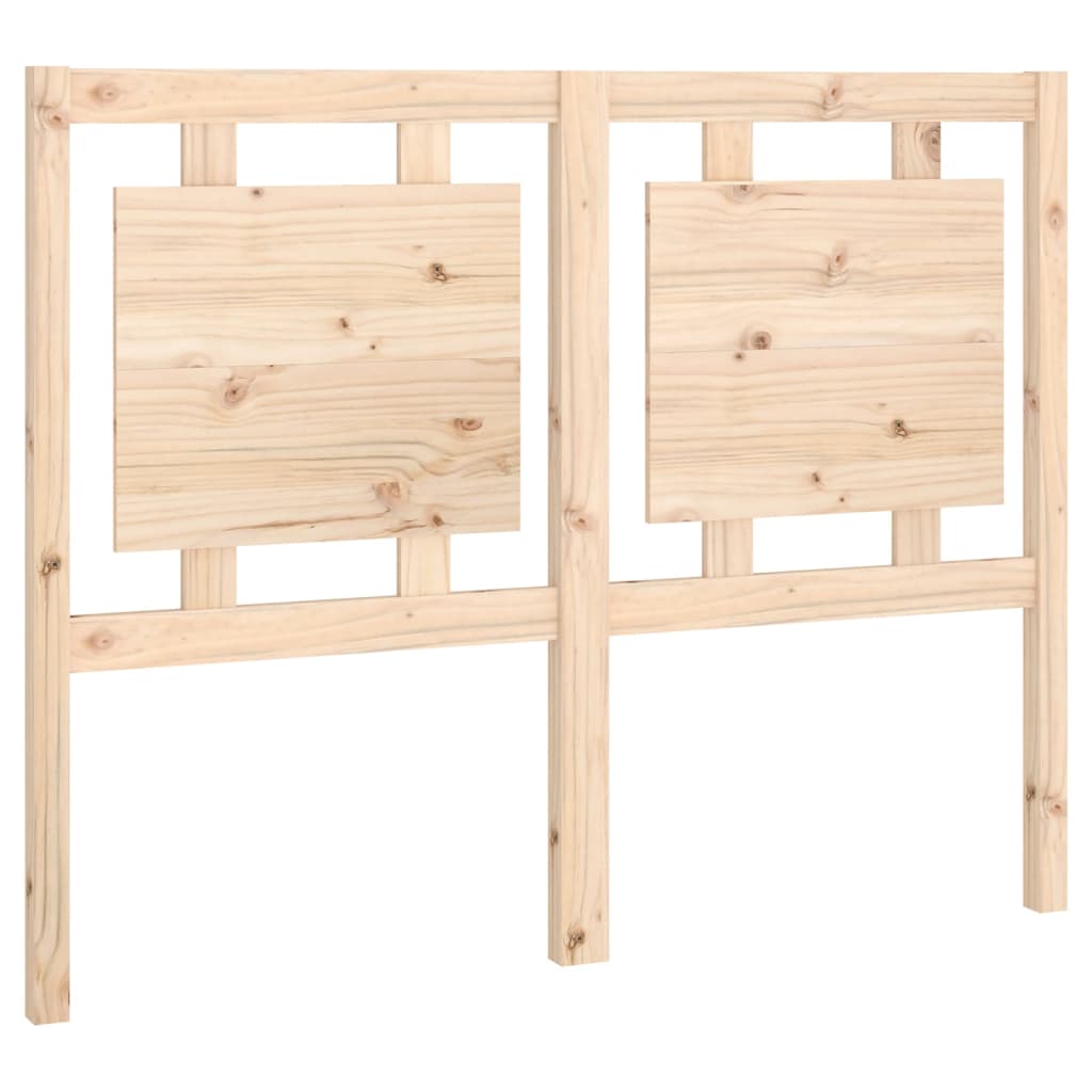 Bed Headboard 125.5x4x100 cm Solid Pine Wood
