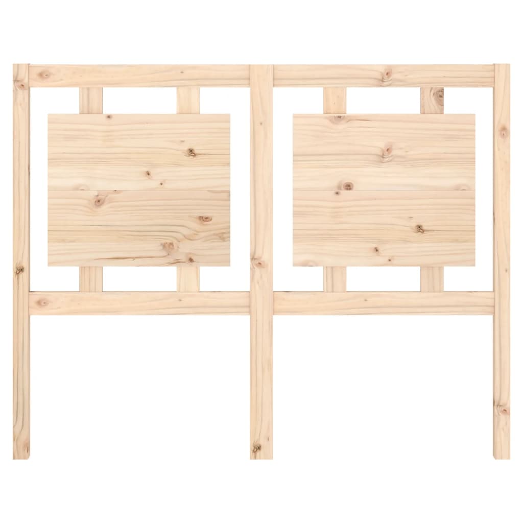 Bed Headboard 125.5x4x100 cm Solid Pine Wood