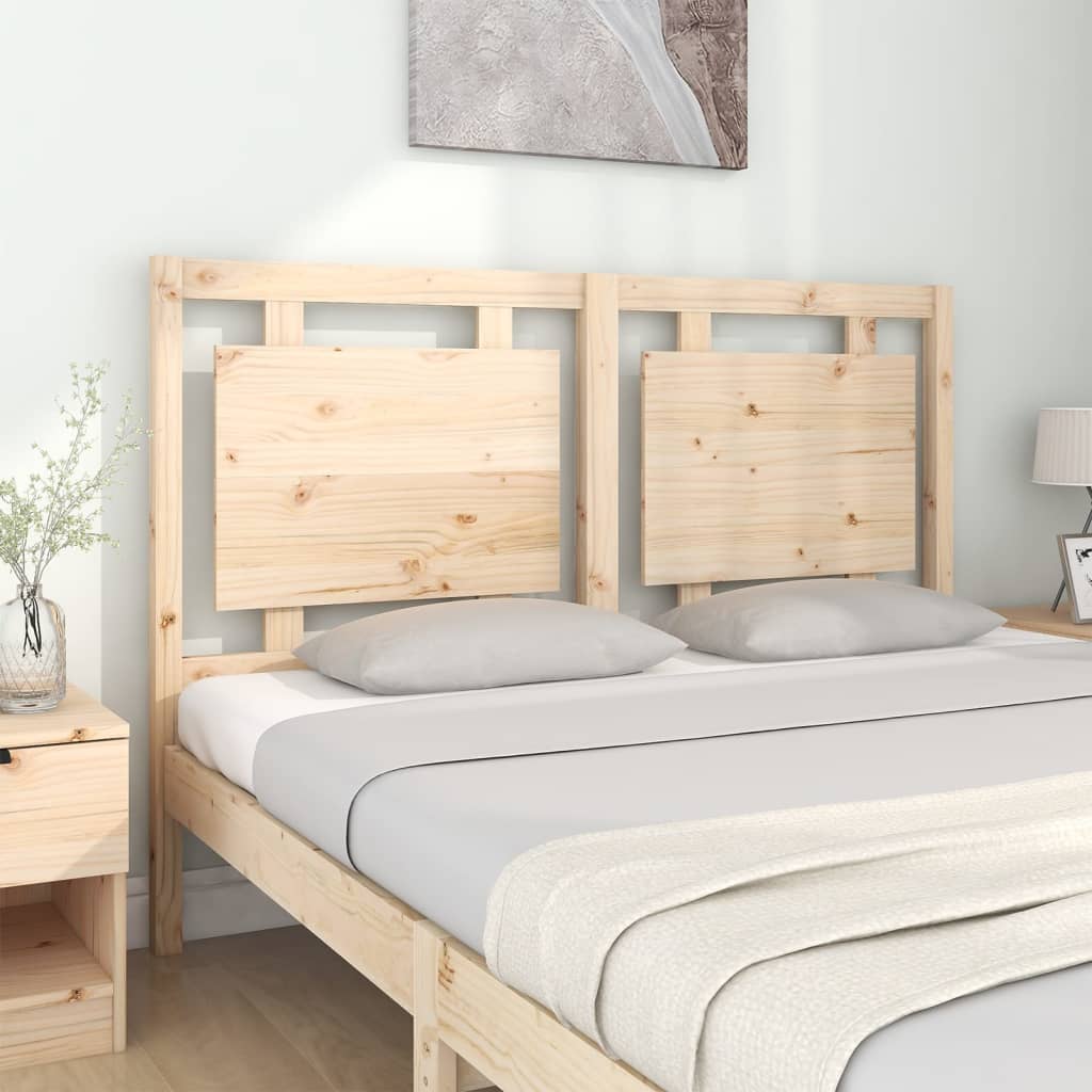 Bed Headboard 145.5x4x100 cm Solid Pine Wood