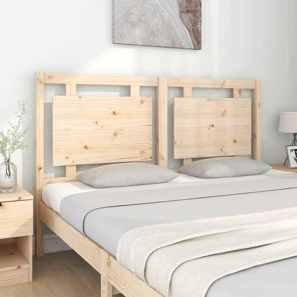Bed Headboard 155.5x4x100 cm Solid Pine Wood