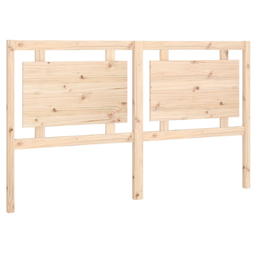Bed Headboard 165.5x4x100 cm Solid Pine Wood