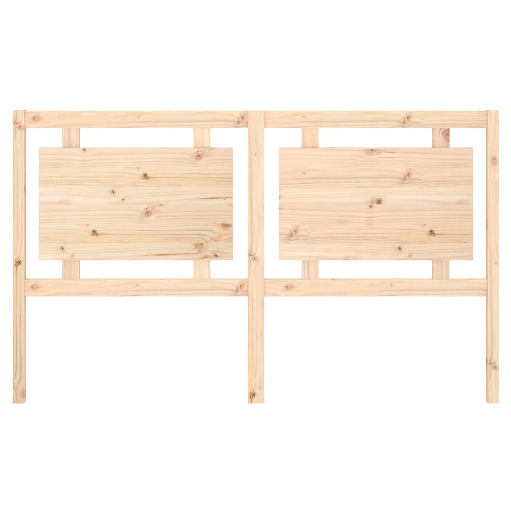 Bed Headboard 165.5x4x100 cm Solid Pine Wood
