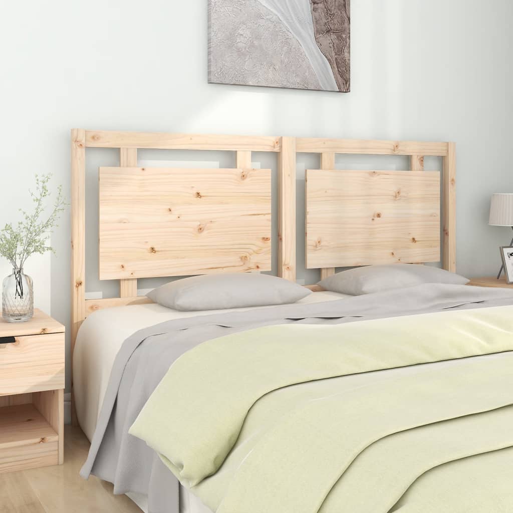 Bed Headboard 165.5x4x100 cm Solid Pine Wood
