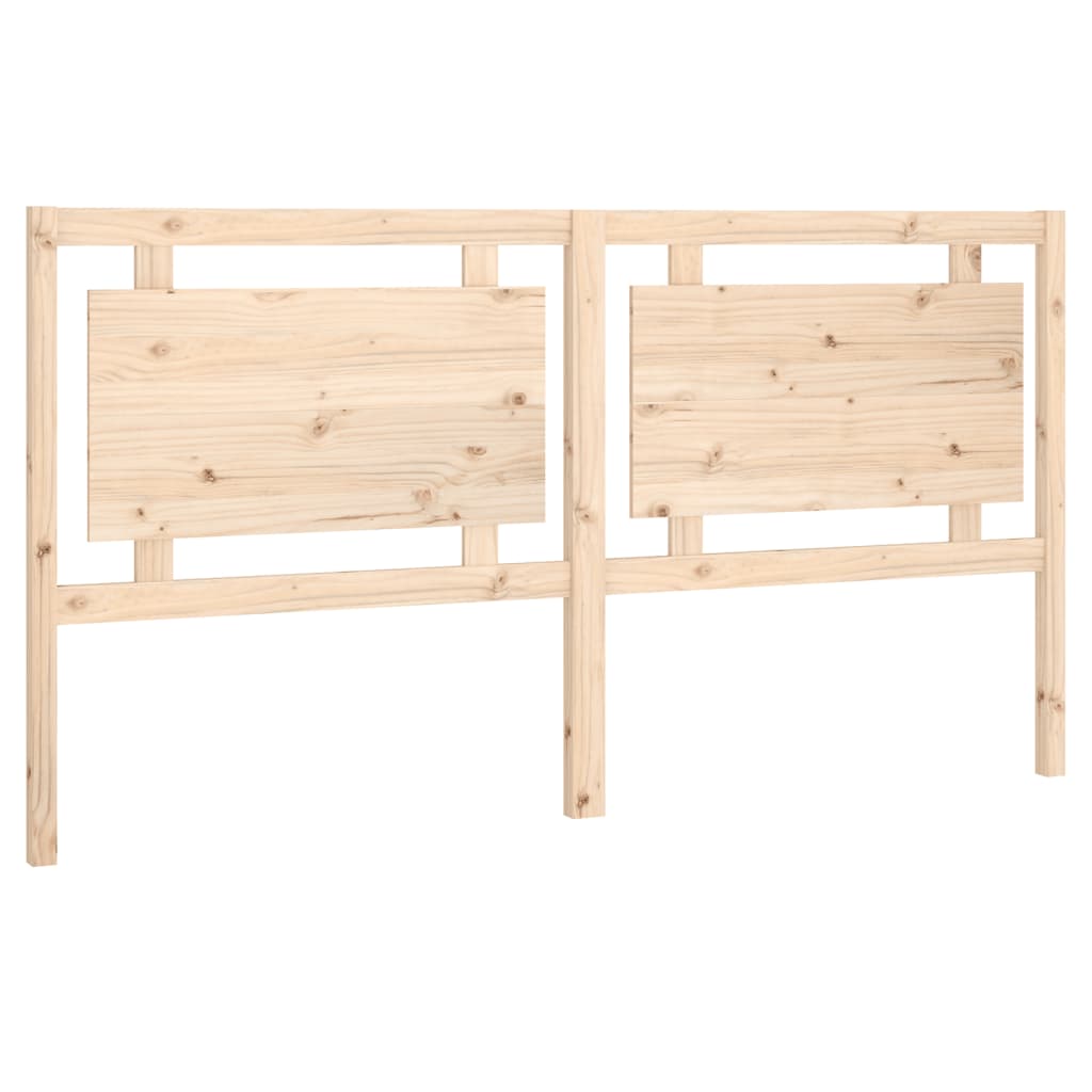 Bed Headboard 185.5x4x100 cm Solid Pine Wood