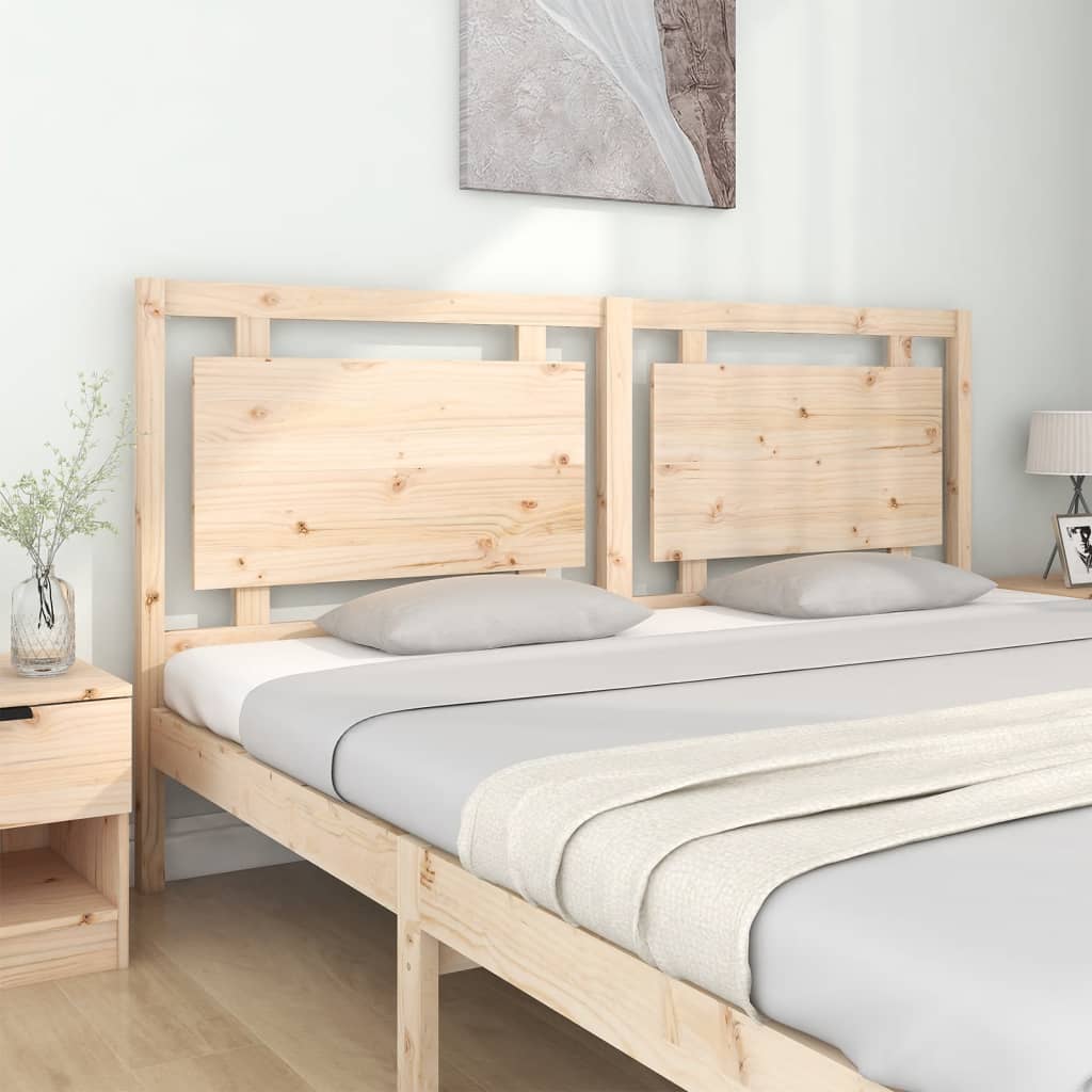 Bed Headboard 185.5x4x100 cm Solid Pine Wood