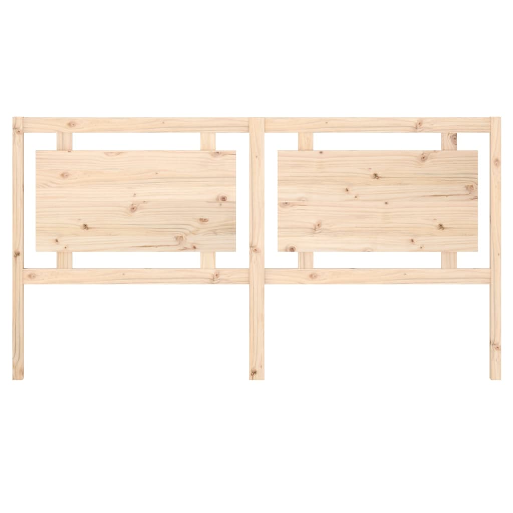 Bed Headboard 185.5x4x100 cm Solid Pine Wood