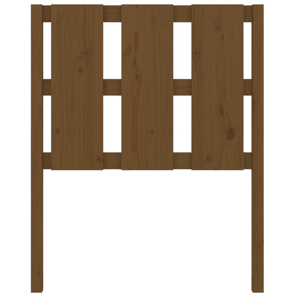 Bed Headboard Honey Brown 80.5x4x100 cm Solid Wood Pine