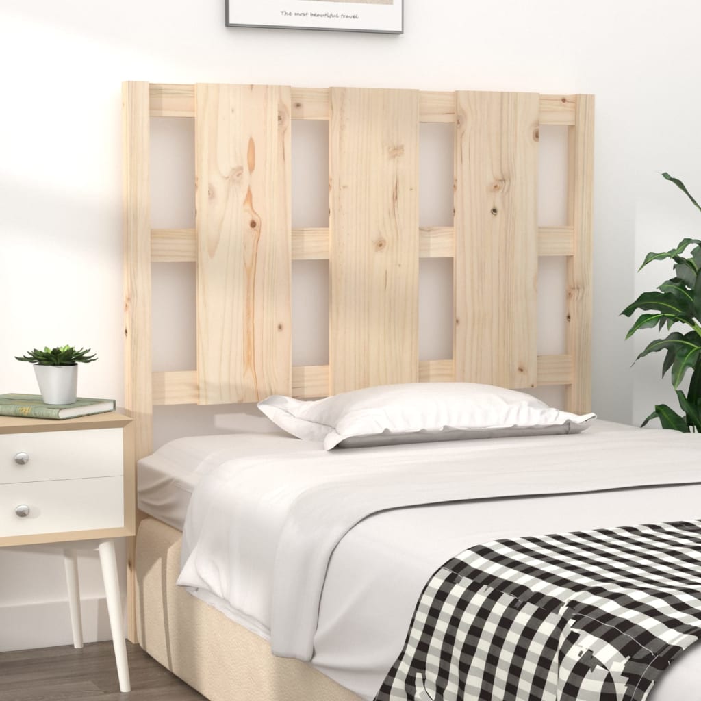 Bed Headboard 105.5x4x100 cm Solid Wood Pine