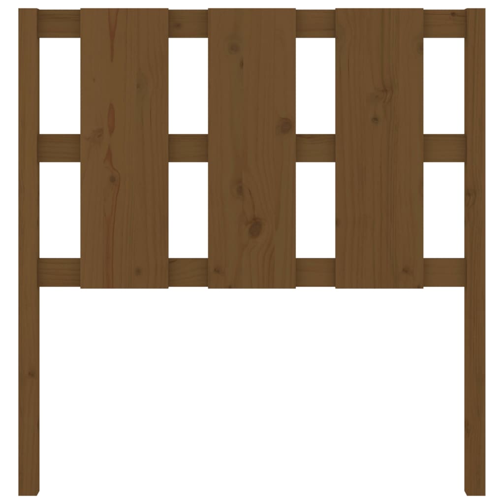 Bed Headboard Honey Brown 105.5x4x100 cm Solid Wood Pine