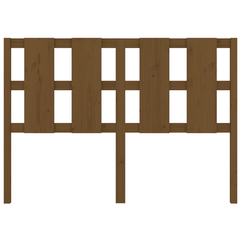 Bed Headboard Honey Brown 125.5x4x100 cm Solid Wood Pine