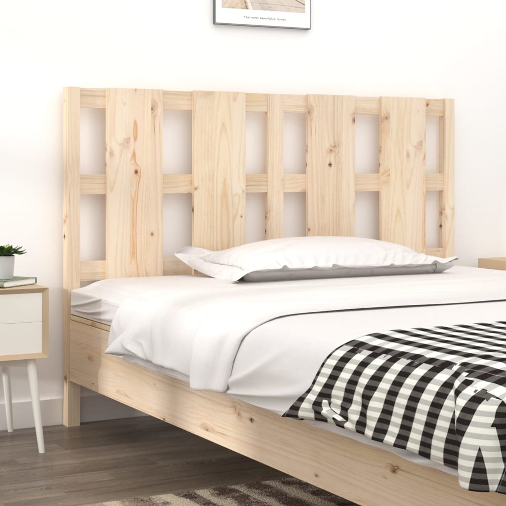 Bed Headboard 145.5x4x100 cm Solid Wood Pine