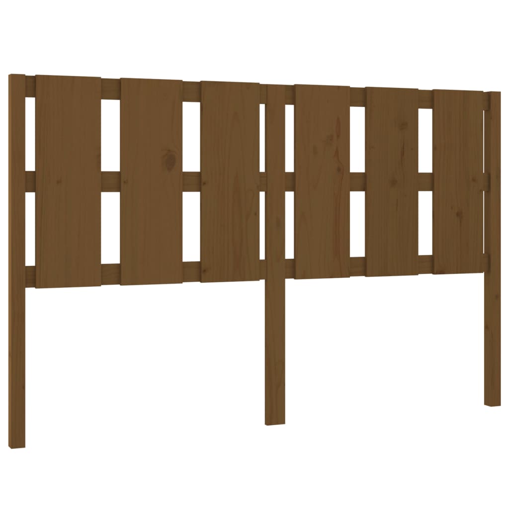 Bed Headboard Honey Brown 155.5x4x100 cm Solid Wood Pine