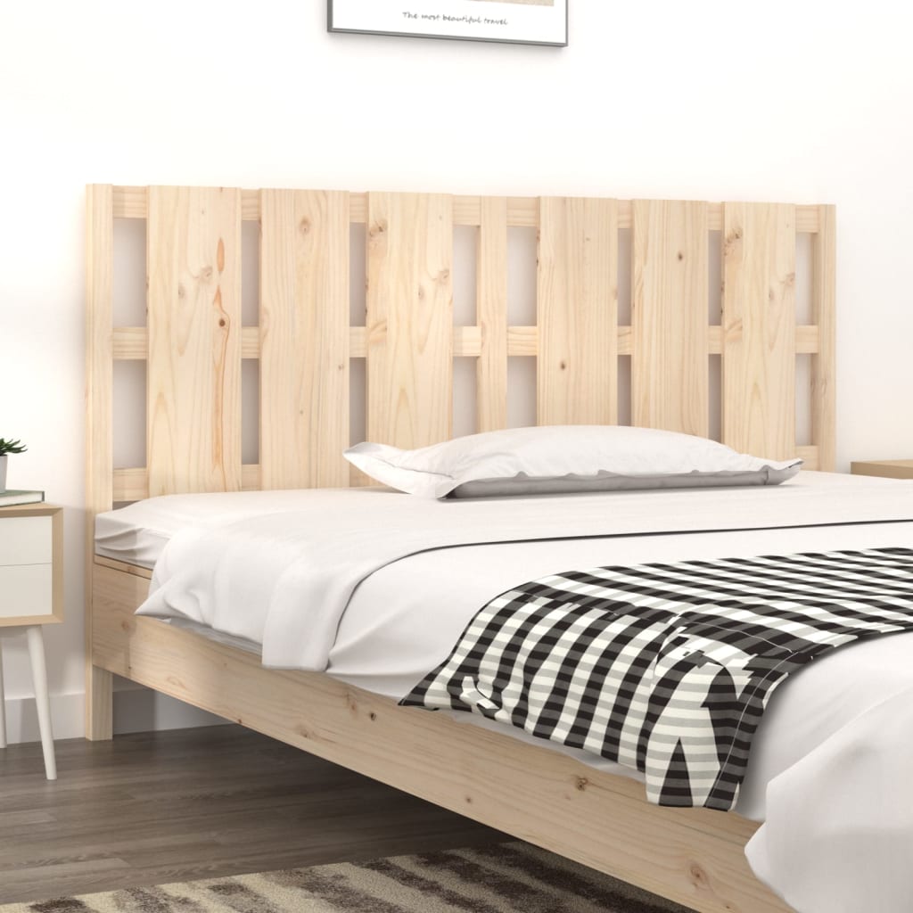 Bed Headboard 165.5x4x100 cm Solid Wood Pine