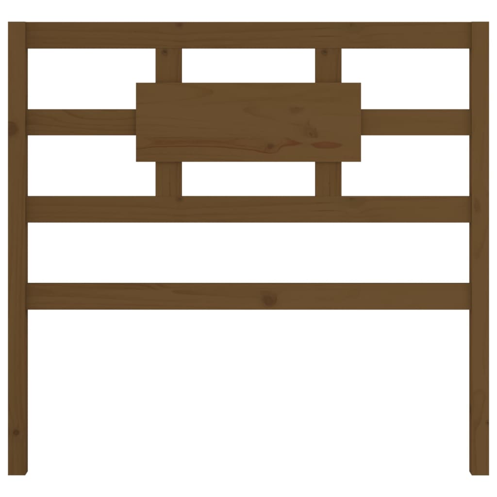Bed Headboard Honey Brown 95.5x4x100 cm Solid Wood Pine