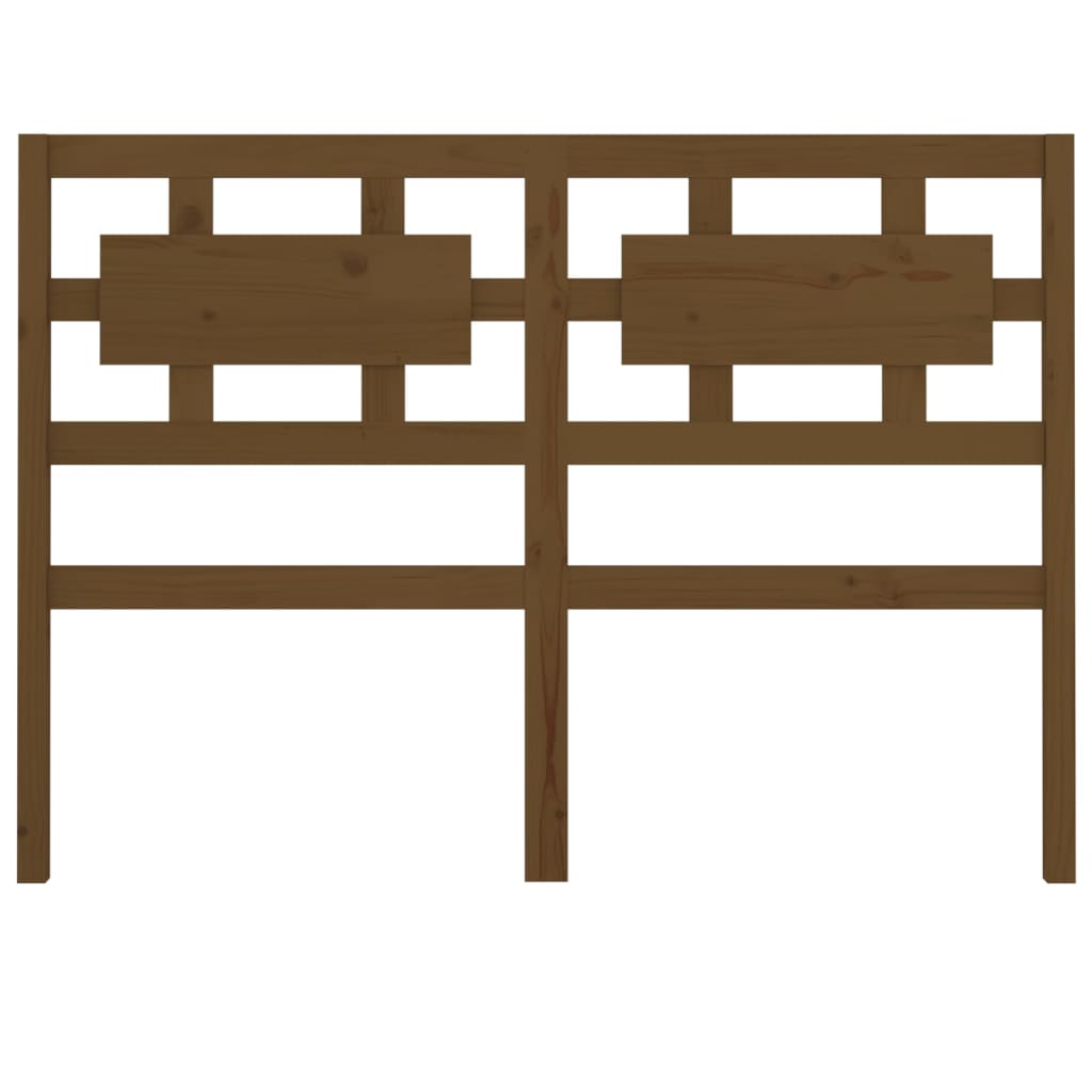 Bed Headboard Honey Brown 145.5x4x100 cm Solid Wood Pine