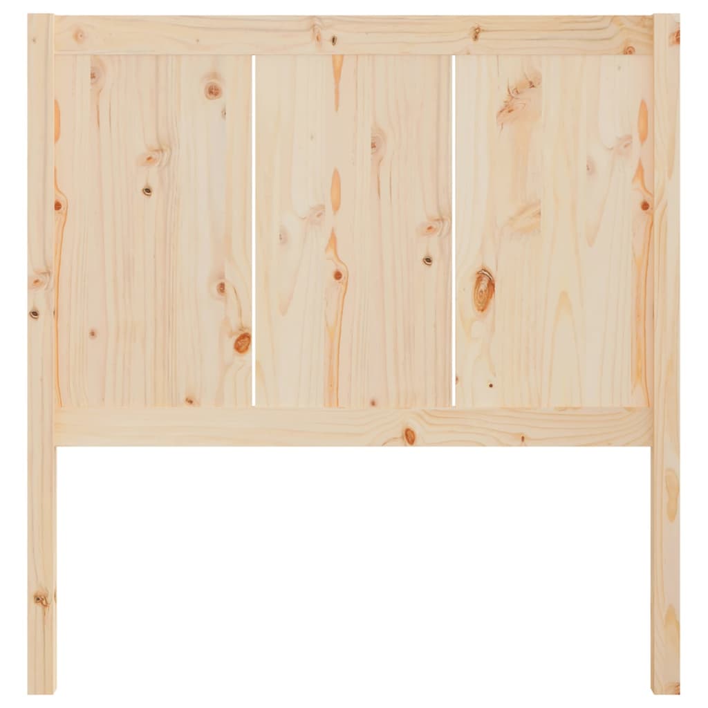 Bed Headboard 105.5x4x100 cm Solid Pine Wood