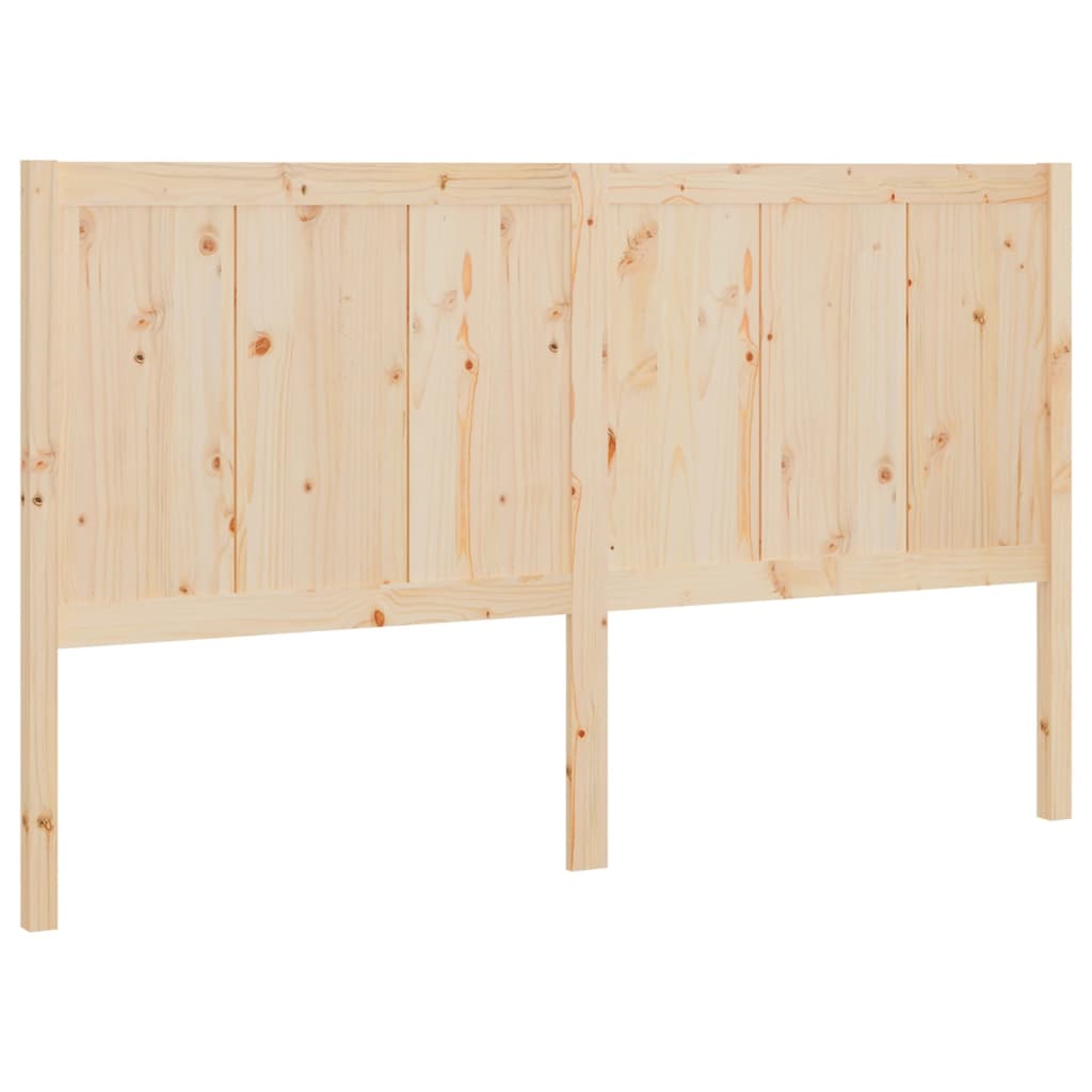 Bed Headboard 125.5x4x100 cm Solid Pine Wood